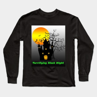 Terrifying Black Night Long Sleeve T-Shirt